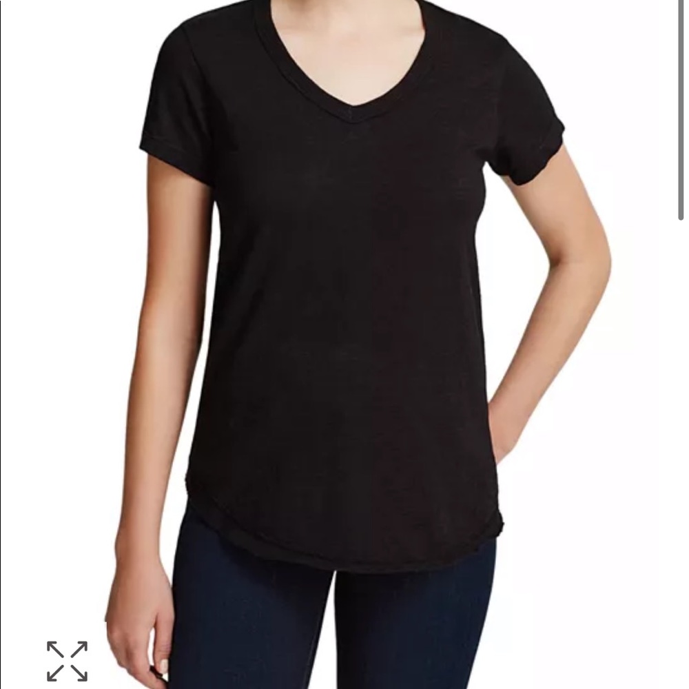 Wilt Shrunken V-Neck Tee Black Size Small